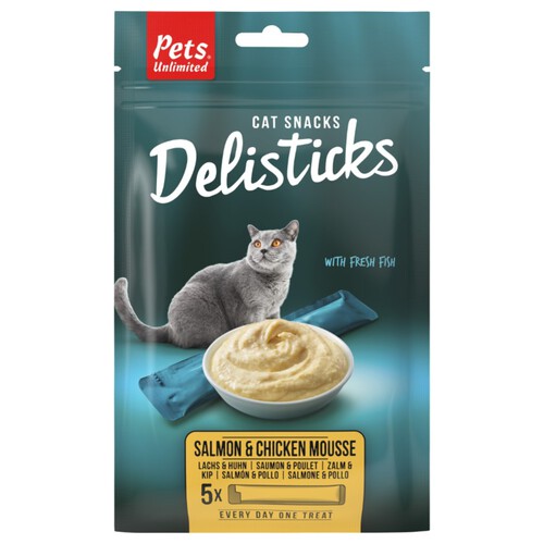 PETS UNLIMITED Snack de salmó i pollastre per a gat adult