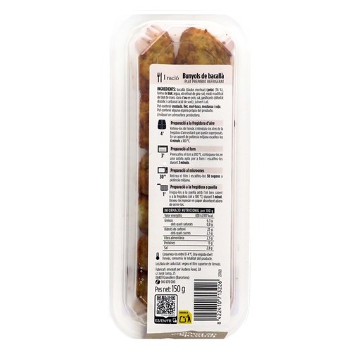 TERRA I TAST Bunyols de bacallà