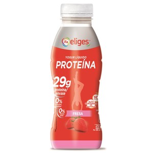 Yogur líquido de proteína con sabor a fresa