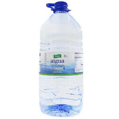 BONPREU Aigua mineral natural garrafa 8 L