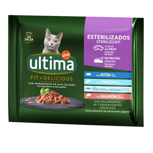 ULTIMA Menjar de peix per a gat esterilitzat