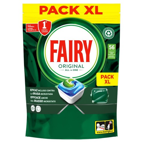 FAIRY Rentavaixelles Original tot en 1 en bossa de 56 dosis