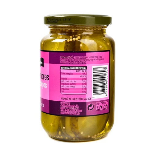 BONPREU Cogombres agredolços llescats