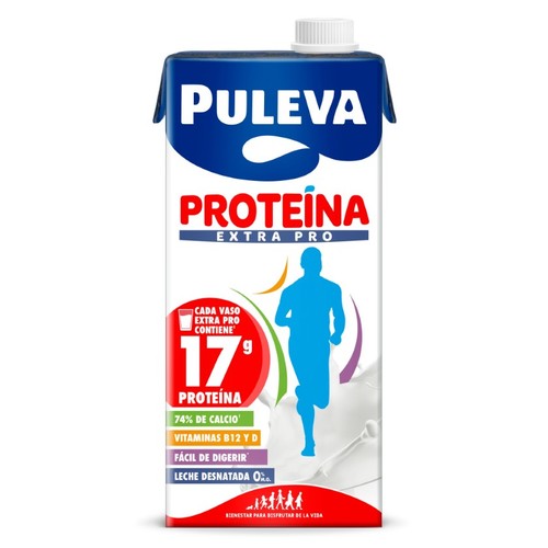 PULEVA Llet Desnatada enriquida en proteïnes extra pro