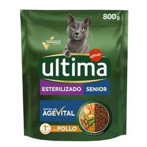 Comiada de pollo para gato senior esterilizado