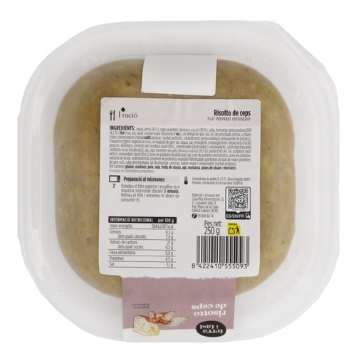 TERRA I TAST Risotto de ceps