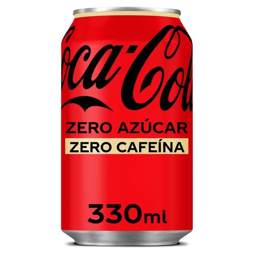COCA-COLA Refresc de cola Zero sucre Zero cafeïna en llauna