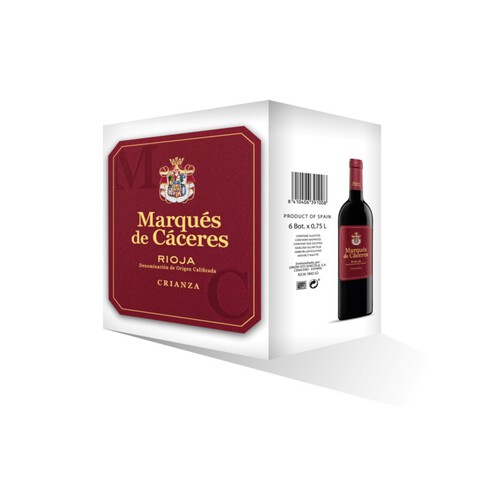 M.CACERES Caixa de vi negre DO Rioja criança