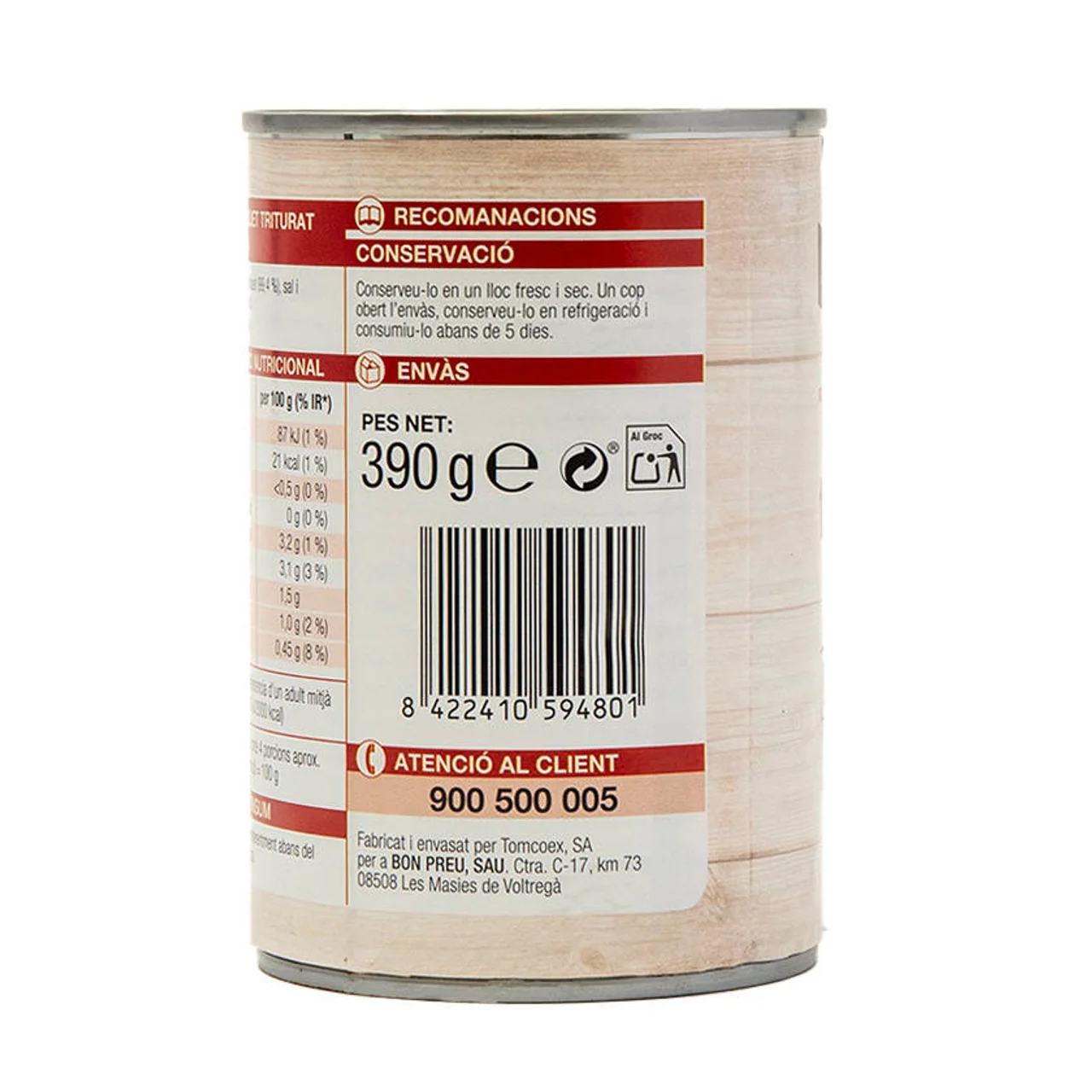 BONPREU Tomate triturado extra