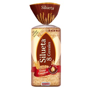 Imagen de SILUETA Pa de motlle integral amb 8 cereals sense crosta