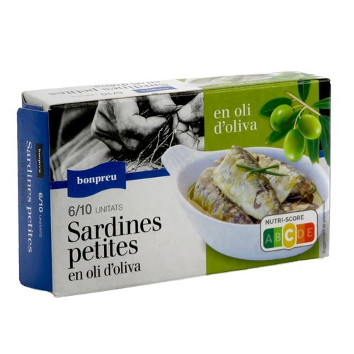 BONPREU Sardines petites en oli d'oliva
