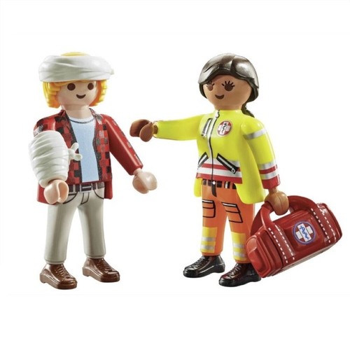 PLAYMOBIL Figures paramèdic amb pacient i accessoris