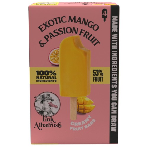 PINK ALBATROSS Gelat de fruita amb gust de mango i maracujà
