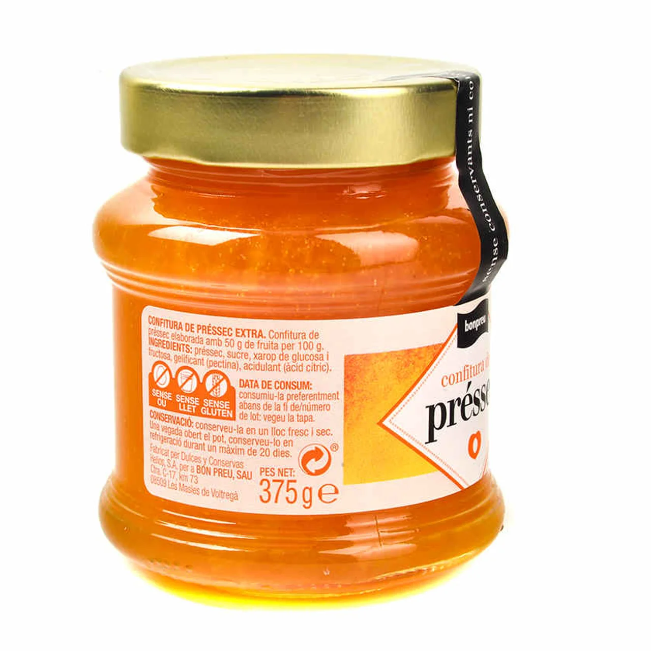 BONPREU Confitura extra de melocotón