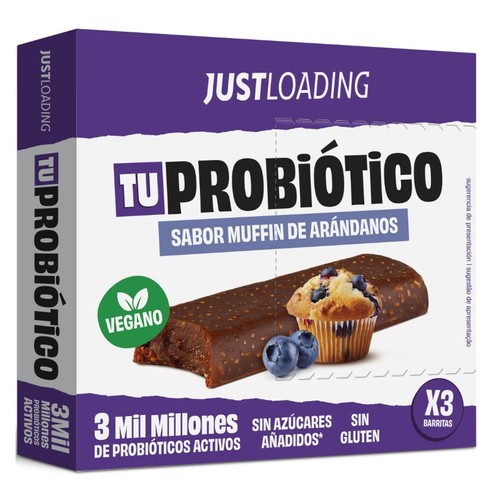 JUST LOADING Barreta amb gust de muffin de nabius amb probiòtics