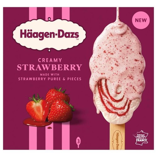 HÄAGEN-DAZS Gelat de xocolata blanca amb maduixa