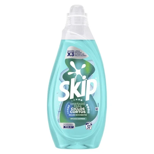 Detergente líquido ciclos cortos de 37 dosis