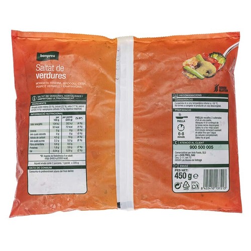 BONPREU Saltat de verduras