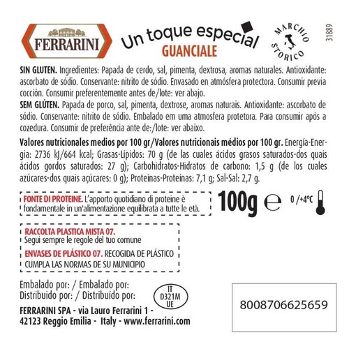FERRARINI Guanciale a cintes