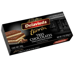 Imagen de DELAVIUDA Torró tres xocolates
