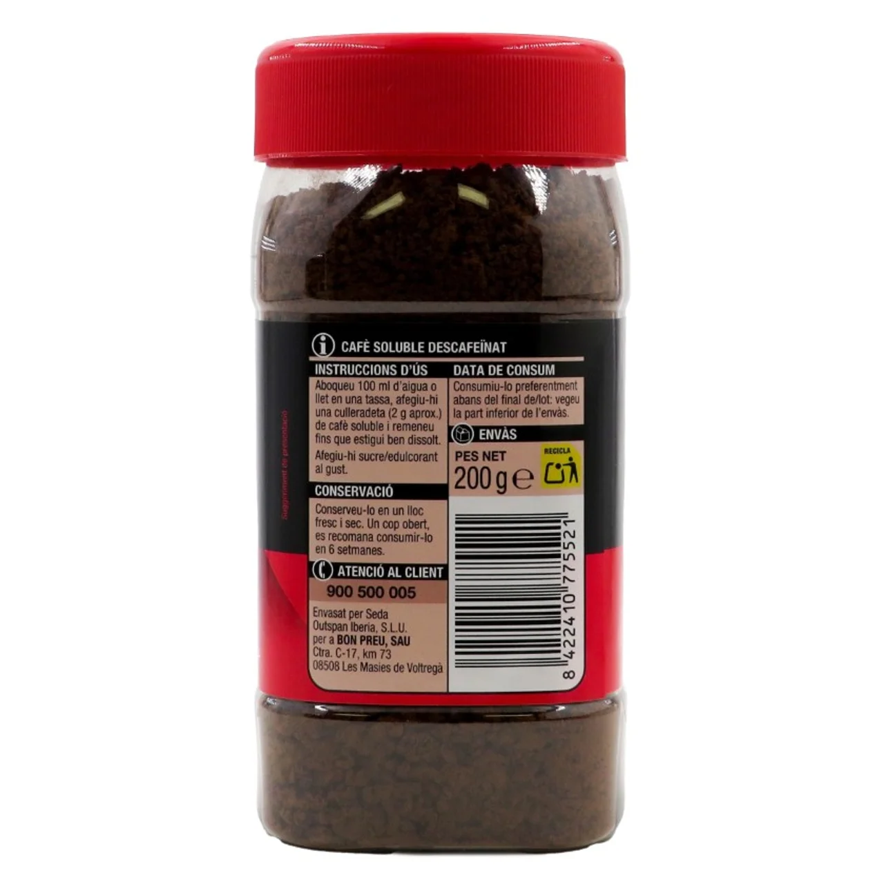 BONPREU Café soluble descafeinado