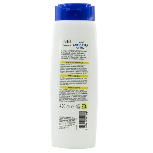 BONPREU Xampú anti-caspa cítric