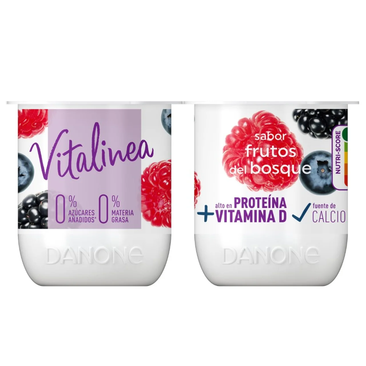 Yogur con sabor a frutos del bosque 0%