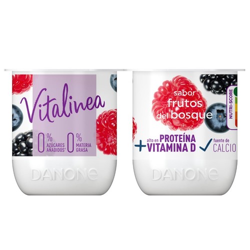 VITALINEA Iogurt amb gust de fruits del bosc 0%