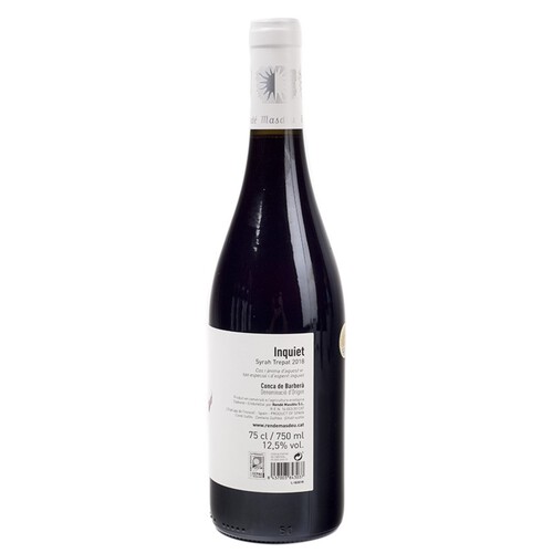 INQUIET Vi negre Inquiet DO Conca de Barberà eco Km0