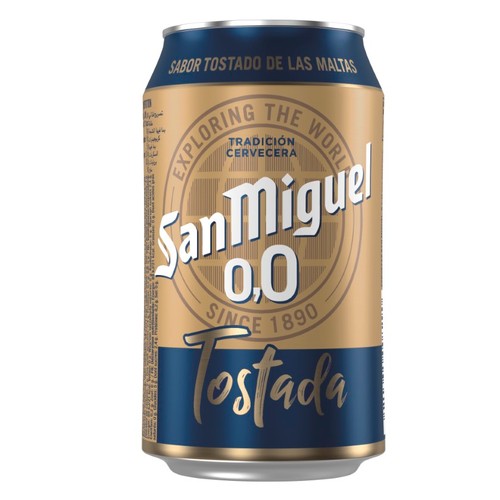 SAN MIGUEL Cervesa torrada sense alcohol en llauna