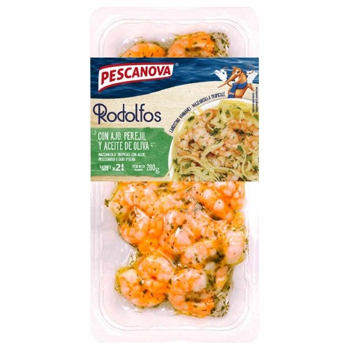 PESCANOVA Cues de llagostí amb all i julivert