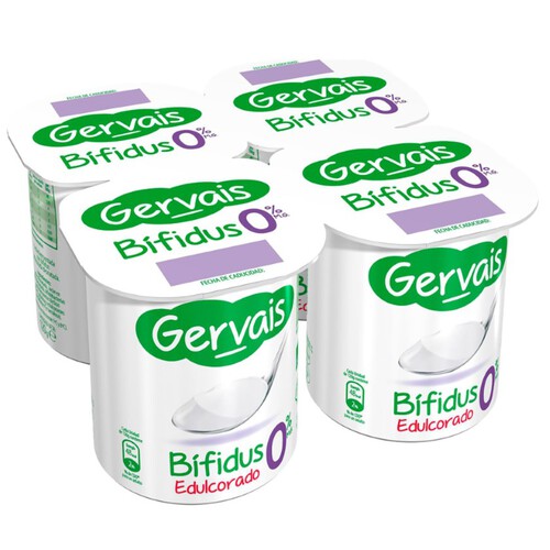 GERVAIS Iogurt bífidus natural edulcorat 0%