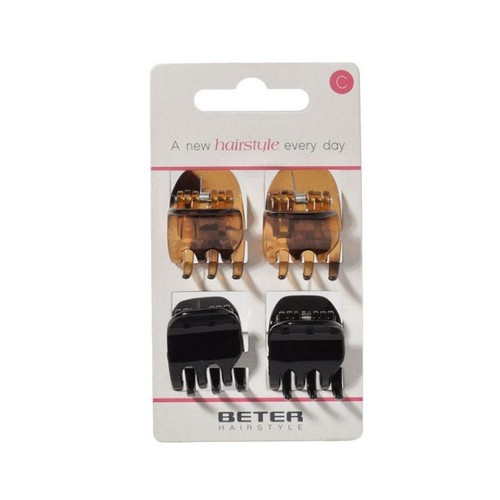 BETER Clips grapes mitjanes de color negre/marro