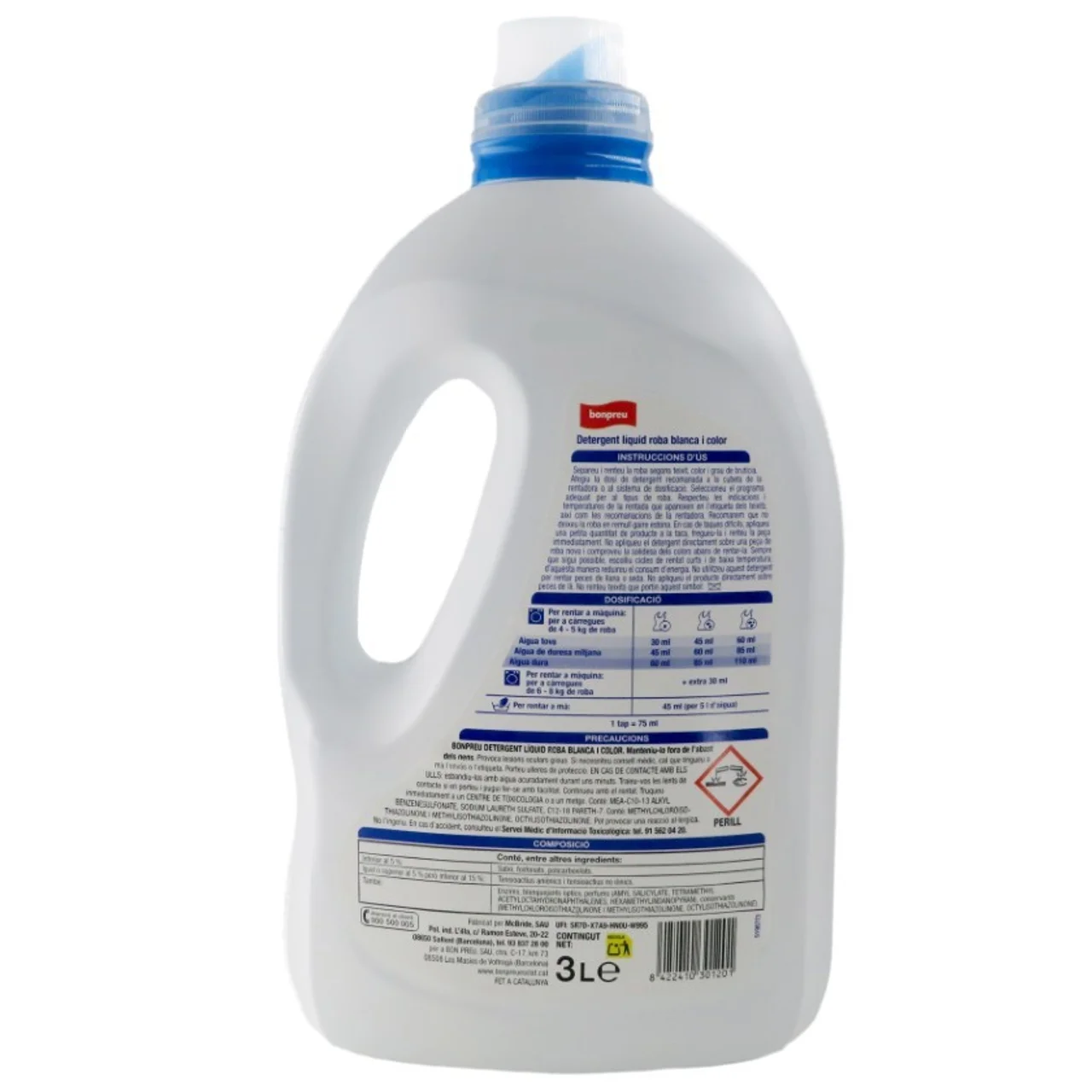 BONPREU Detergente líquido universal de 50 dosis