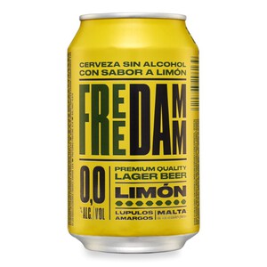 FREE DAMM Cervesa sense alcohol amb llimona en llauna