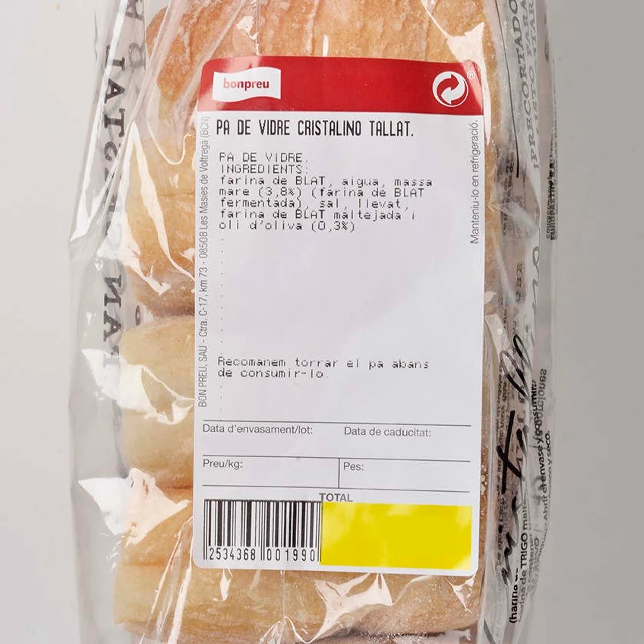 Pan de cristal
