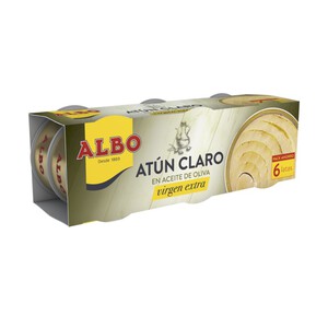 ALBO Atún claro en aceite oliva virgen extra 6 x 0.048kg