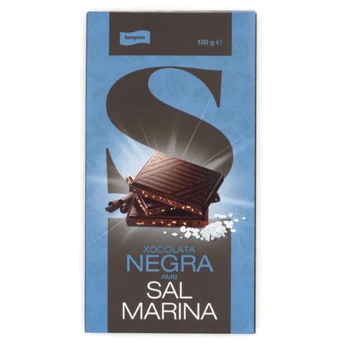 BONPREU Chocolate negro 70% cacao con almendras enteras