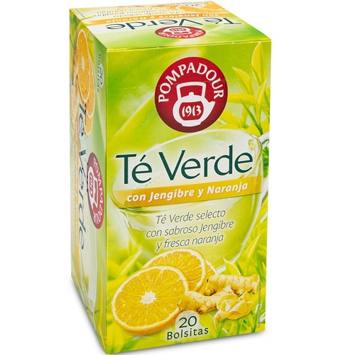 POMPADOUR Te verd amb gingebre i taronja