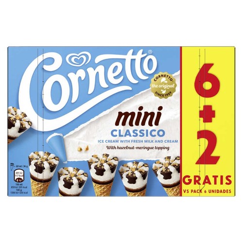 CORNETTO Gelat cucurutxo clàssic mini