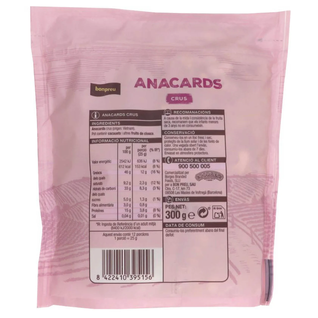 BONPREU Anacardos crudos