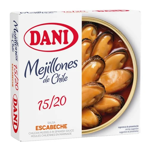Mejillones chilenos al escabeche picante