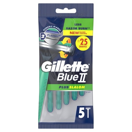 GILLETTE Maquinetes afaitar d'un sol ús Blue II  Plus Slalom