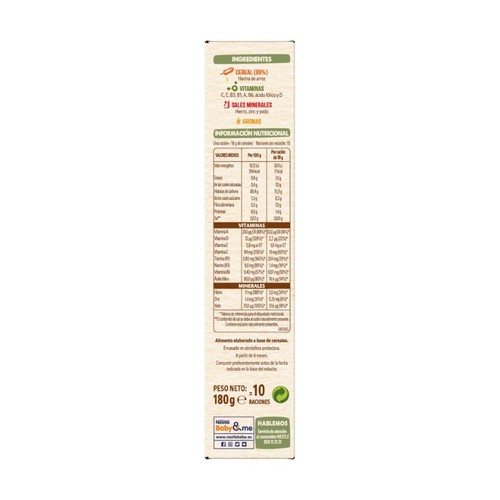 NESTLÉ Farinetes de crema d'arròs sense gluten