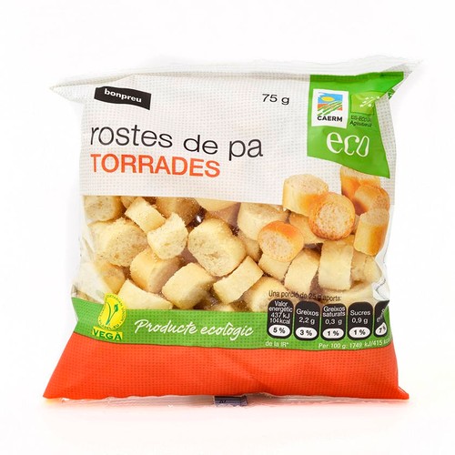 BONPREU Rostes de pa torrades ecològiques