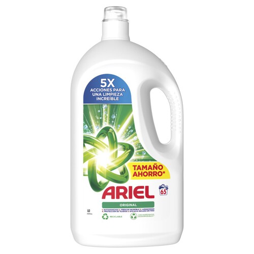 ARIEL Detergent líquid per a roba Original de 65 dosis