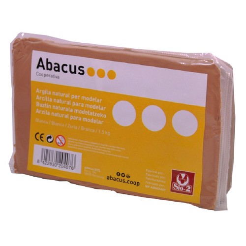ABACUS Argila natural per a modelar color terra