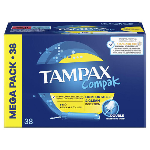 TAMPAX COMPAK Tampons regular