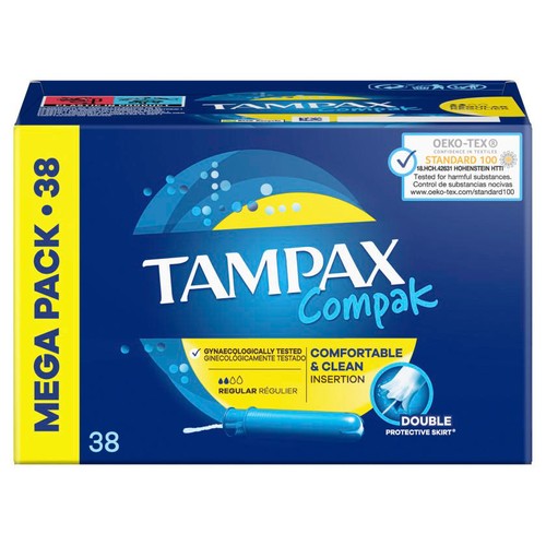 TAMPAX COMPAK Tampons regular