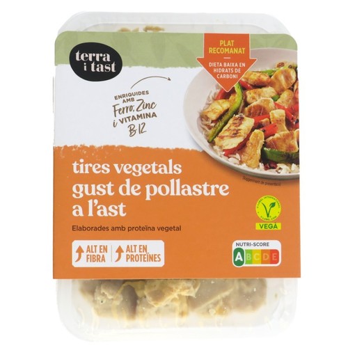 TERRA I TAST Tires vegetals amb gust de pollastre a l'ast